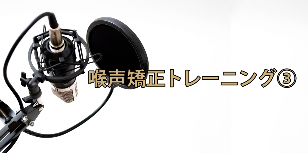 【動画】もう痛くない!喉の開放トレーニング③~外部アプローチ編~