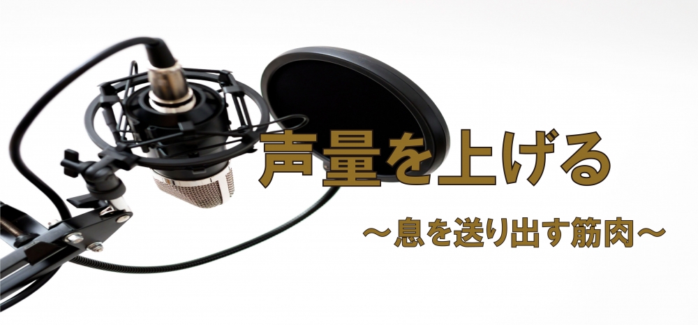 【動画】声量を上げる為に!息を送り出す為に必要な筋肉は。