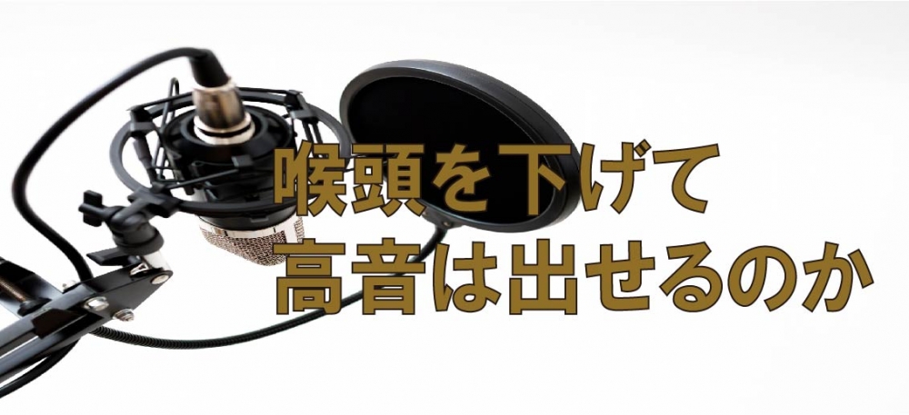 【動画】喉頭を下げて高い音は出せるのか?